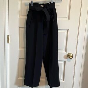 Wilfred Trouser Pant with belt. 23” inseam. Dark Blue